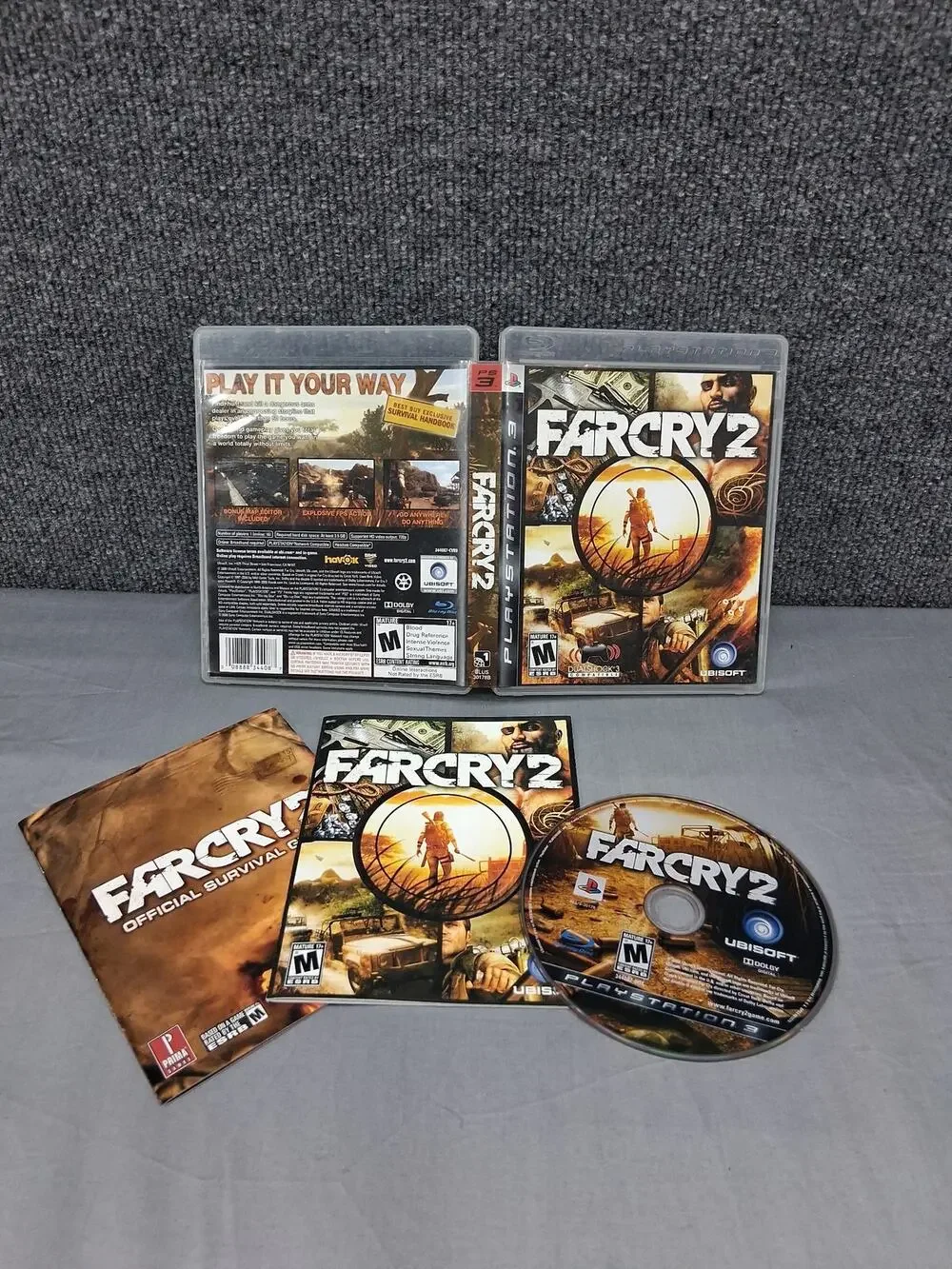Far Cry 2 Sony Playstation 3 PS3 Complete Case Instructions